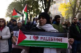 Pro-Palestinian Demonstrations In Turin.