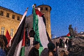 Pro-Palestinian Demonstrations In Turin.