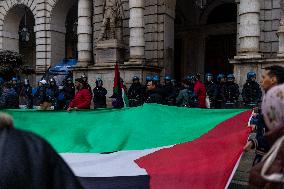 Pro-Palestinian Demonstrations In Turin.