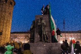 Pro-Palestinian Demonstrations In Turin.