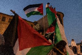 Pro-Palestinian Demonstrations In Turin.