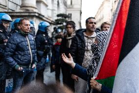 Pro-Palestinian Demonstrations In Turin.