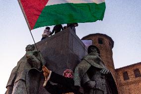 Pro-Palestinian Demonstrations In Turin.