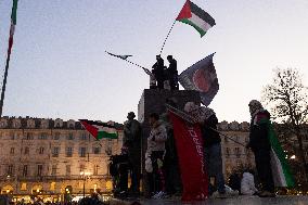 Pro-Palestinian Demonstrations In Turin.