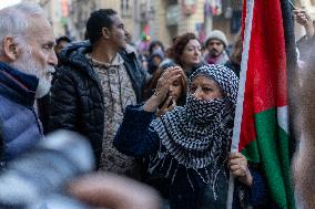 Pro-Palestinian Demonstrations In Turin.