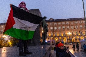 Pro-Palestinian Demonstrations In Turin.