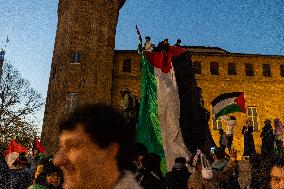 Pro-Palestinian Demonstrations In Turin.