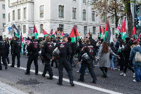 Pro Palestine Demonstration In Munich, Germany