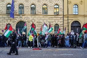 Pro Palestine Demonstration In Munich, Germany