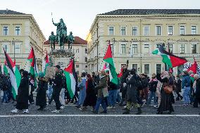 Pro Palestine Demonstration In Munich, Germany