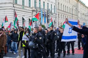 Pro Palestine Demonstration In Munich, Germany