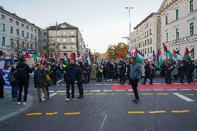 Pro Palestine Demonstration In Munich, Germany