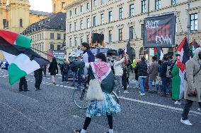 Pro Palestine Demonstration In Munich, Germany