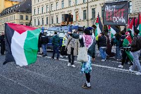 Pro Palestine Demonstration In Munich, Germany