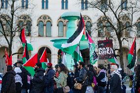 Pro Palestine Demonstration In Munich, Germany