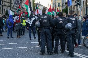 Pro Palestine Demonstration In Munich, Germany