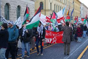 Pro Palestine Demonstration In Munich, Germany