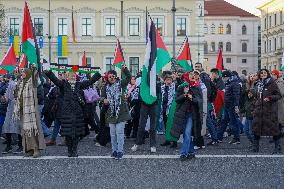 Pro Palestine Demonstration In Munich, Germany