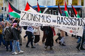 Pro Palestine Demonstration In Munich, Germany