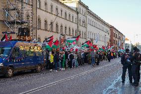 Pro Palestine Demonstration In Munich, Germany