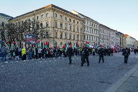 Pro Palestine Demonstration In Munich, Germany