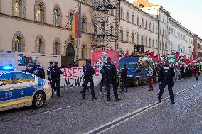 Pro Palestine Demonstration In Munich, Germany