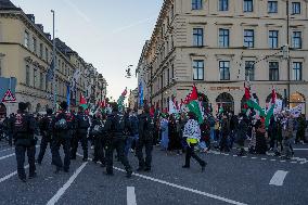 Pro Palestine Demonstration In Munich, Germany