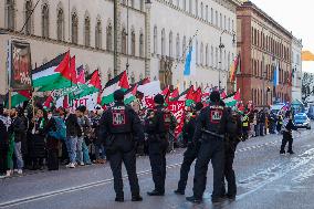 Pro Palestine Demonstration In Munich, Germany