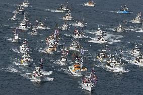 Maritime festival in southwestern Japan