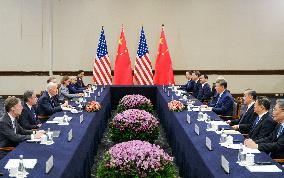 Xi And Biden Final Meeting - Lima