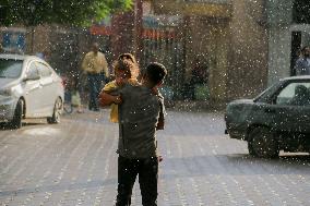 Daily Life On A Rainy Day - Gaza