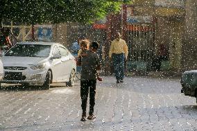 Daily Life On A Rainy Day - Gaza