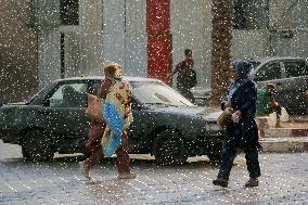 Daily Life On A Rainy Day - Gaza