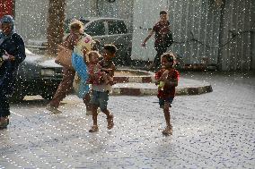 Daily Life On A Rainy Day - Gaza