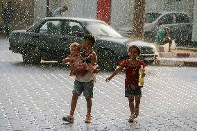 Daily Life On A Rainy Day - Gaza