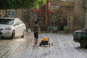 Daily Life On A Rainy Day - Gaza