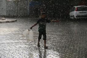 Daily Life On A Rainy Day - Gaza