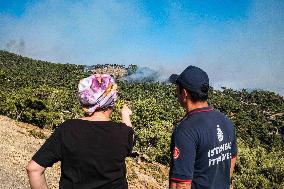 Raging Wildfire Prompts Evacuations - İzmir