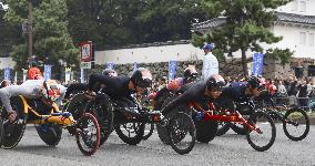 Wheelchair marathon in southwestern Japan