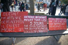 Rally For The Protection Of Children's Rights - Paris