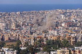 Israeli Airstrikes Beirut's Southern Suburbs