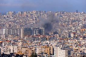 Israeli Airstrikes Beirut's Southern Suburbs