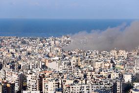 Israeli Airstrikes Beirut's Southern Suburbs