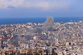 Israeli Airstrikes Beirut's Southern Suburbs