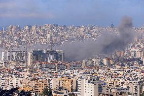 Israeli Airstrikes Beirut's Southern Suburbs