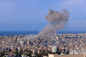 Israeli Airstrikes Beirut's Southern Suburbs