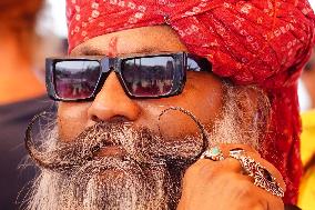 Moustache Competition At The Pushkar Annual Fair - India