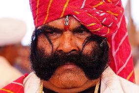 Moustache Competition At The Pushkar Annual Fair - India