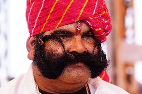 Moustache Competition At The Pushkar Annual Fair - India