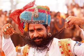 Moustache Competition At The Pushkar Annual Fair - India